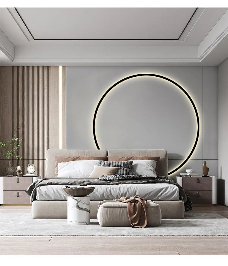 Ronde Moderne Wandlamp.