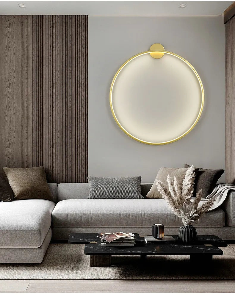 Ronde Moderne Wandlamp.