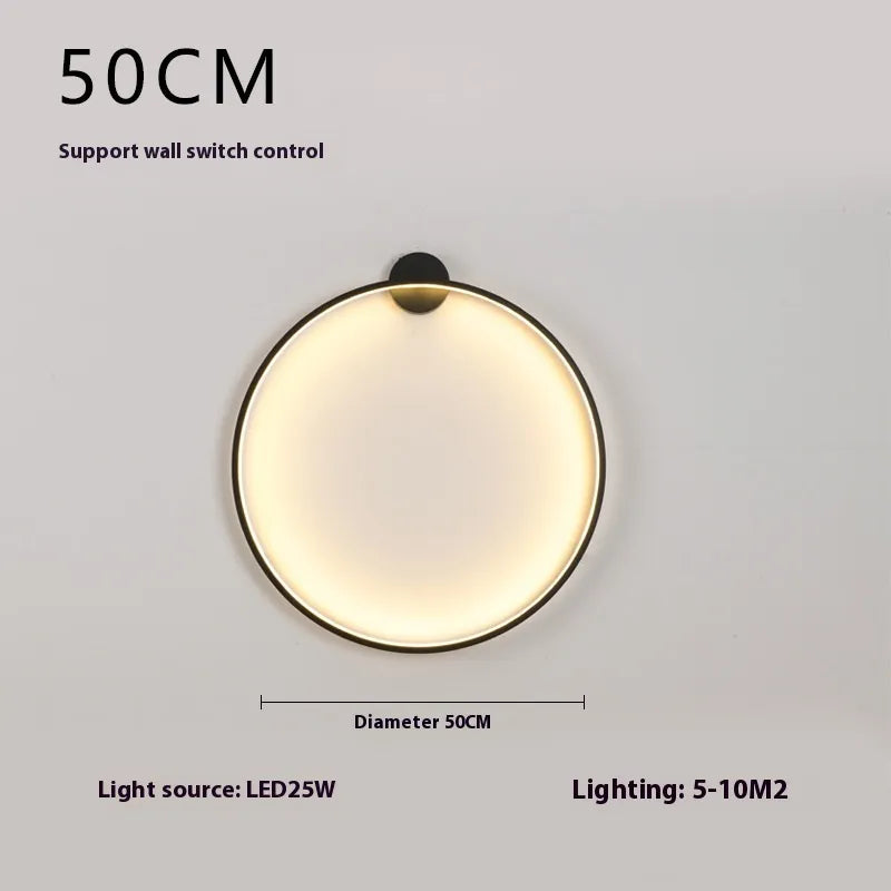Ronde Moderne Wandlamp.