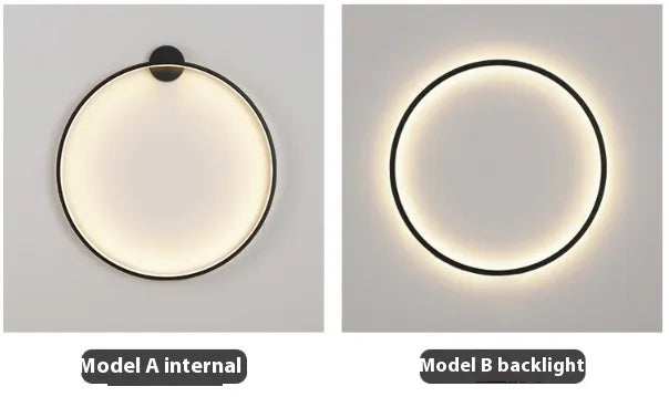 Ronde Moderne Wandlamp.